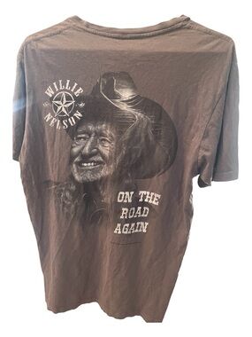 Willie Nelson On The Road Again Graphic Tee